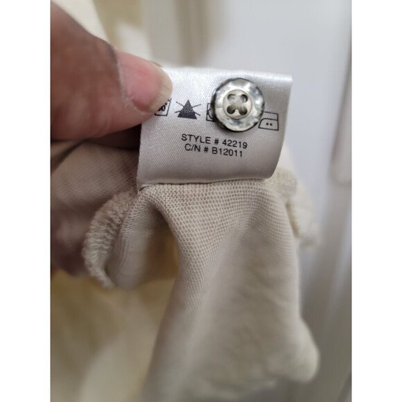 Robert Barakett Montreal XL Mens Beige Cotton Polo Shirt - Picture 6 of 10